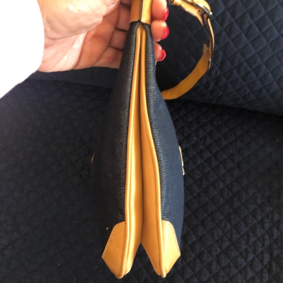 Vintage Coach Denim Purse with Leather Trim - Picture 6 of 10